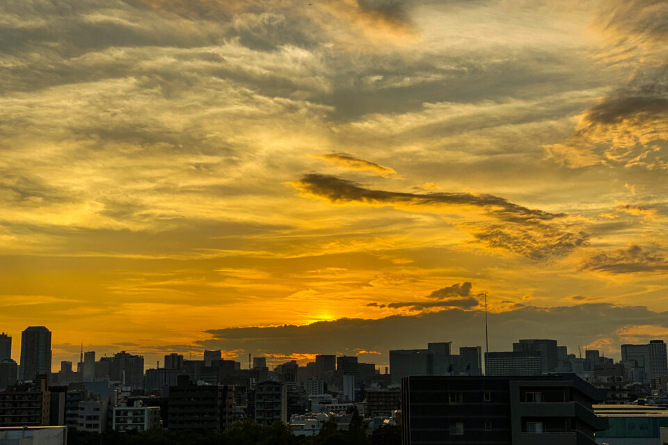 東京の夕焼け