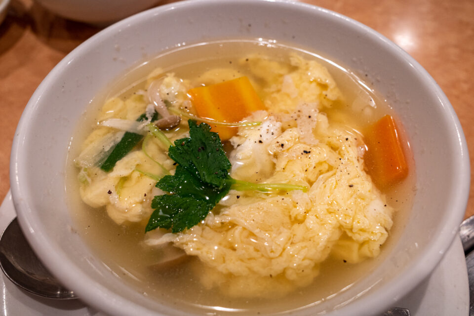 〆の玉子スープ