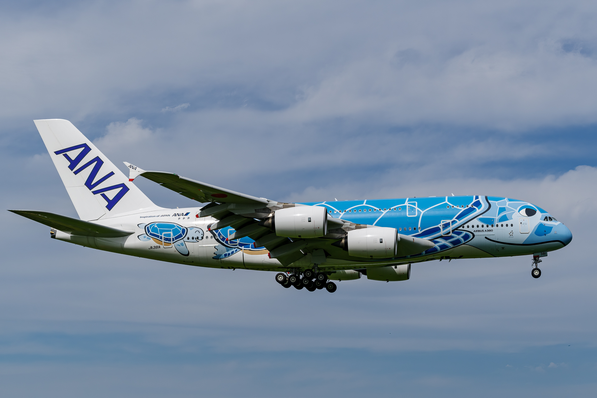 ANA A380 フライングホヌ 1号機 ラニ JA381A 1:400 - 航空機