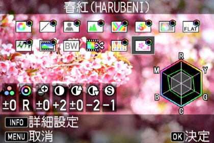 カスタムイメージSepcial Edition「春紅」設定画面