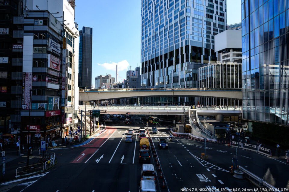 渋谷駅横の明治通り