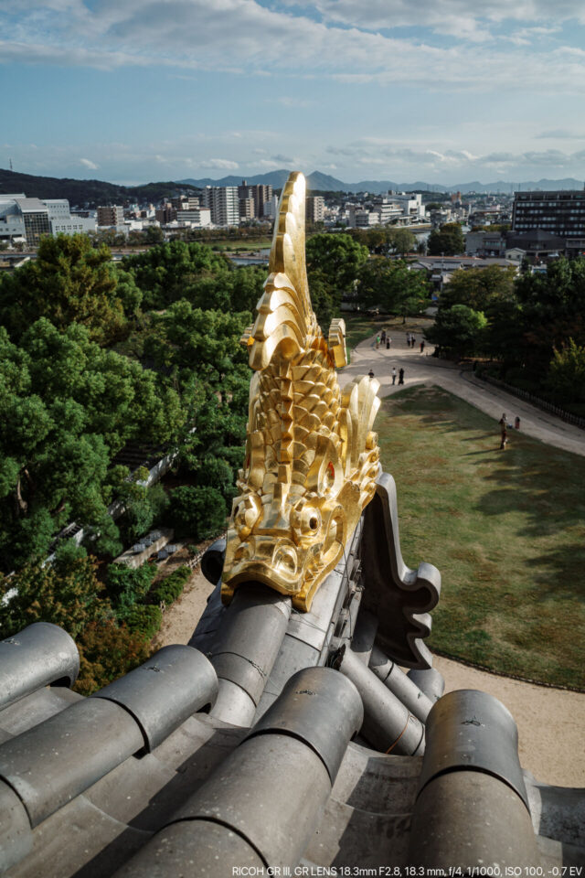 岡山城の金鯱