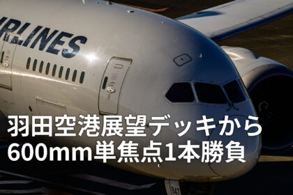 羽田空港展望デッキから600mm単焦点1本勝負