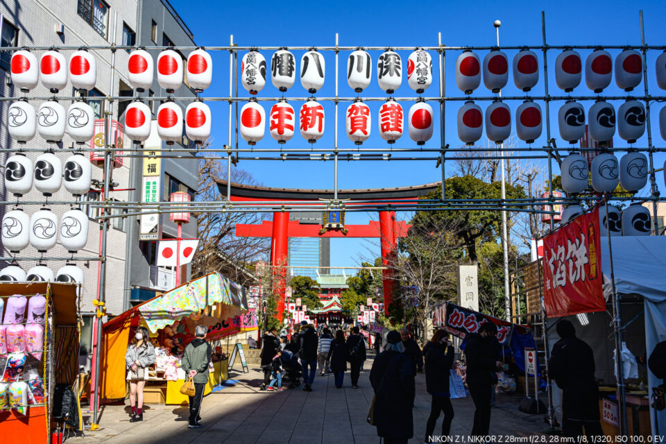 深川八幡宮の鳥居