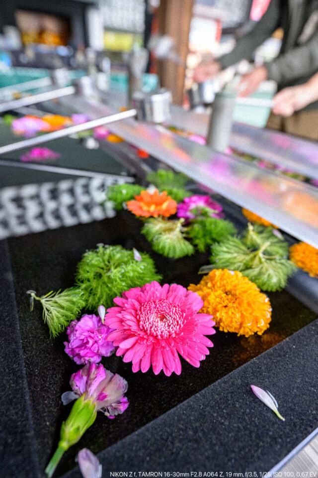 深川不動の手水