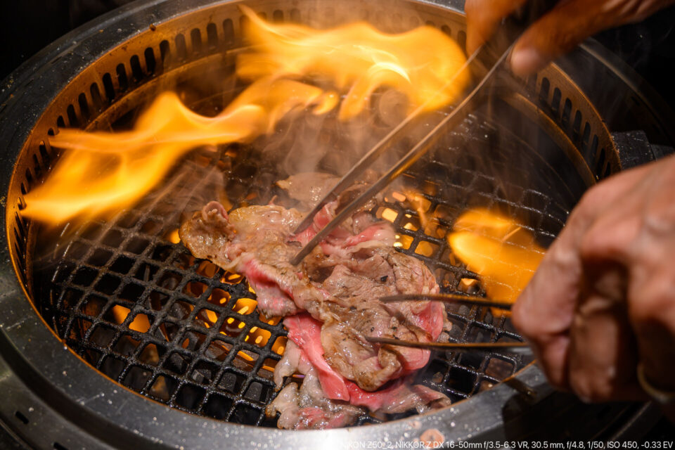 薄い焼肉